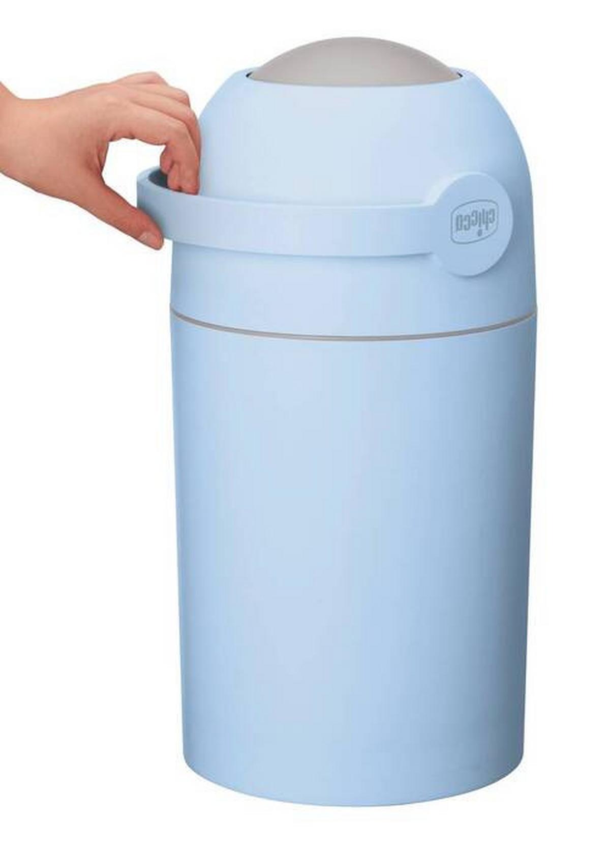 KOSZ NA PIELUCHY WINDELEIMER ODOUR OFF - jasnoniebieski, Basics, tworzywo sztuczne (23/48/23cm) - Chicco