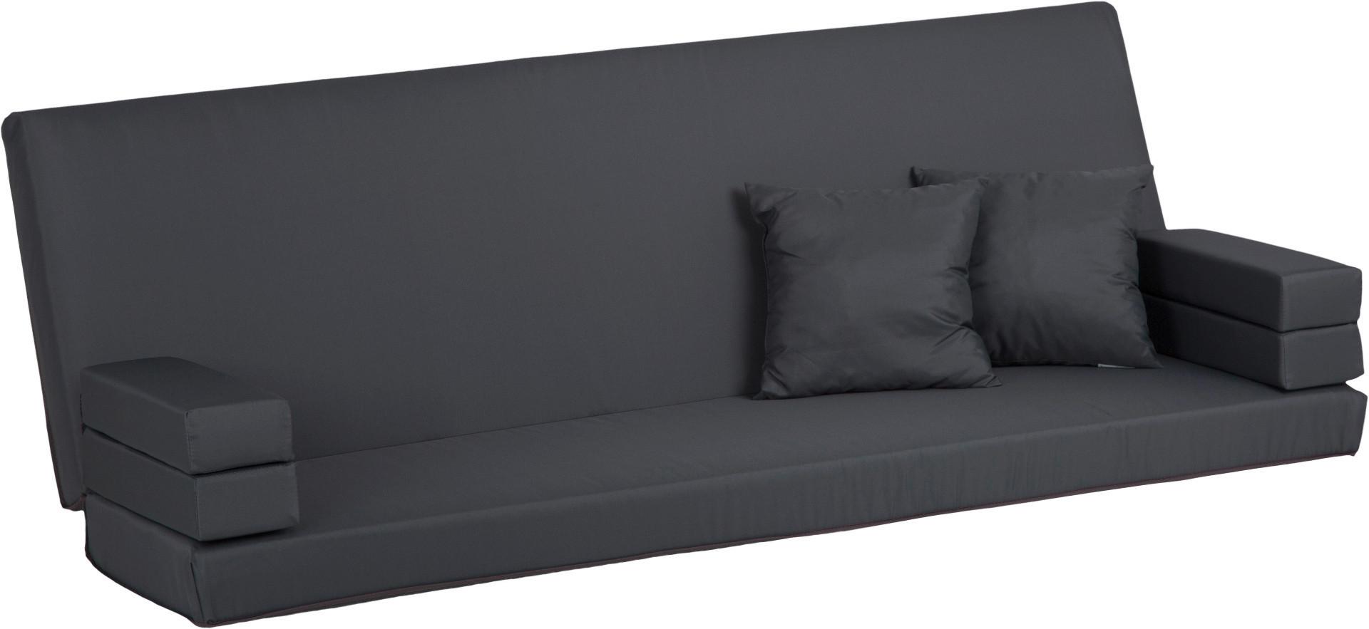 HOLLYWOODSCHAUKEL AUB91 ERSATZKISSEN F. SCHAUKEL - Anthrazit, Basics, Textil (183/57/10cm) - Gardenson