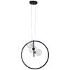 LED-HÄNGLAMPA RIBN - svart/transparent, Modern, metall/glas (40/163cm) - Modern Living