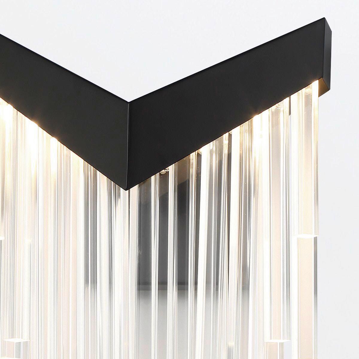 LED Falilámpa Qn-Vivien-1w-Bk - fekete, Design, műanyag/fém (50,8/25,7/12,8cm) - Elstead Lighting