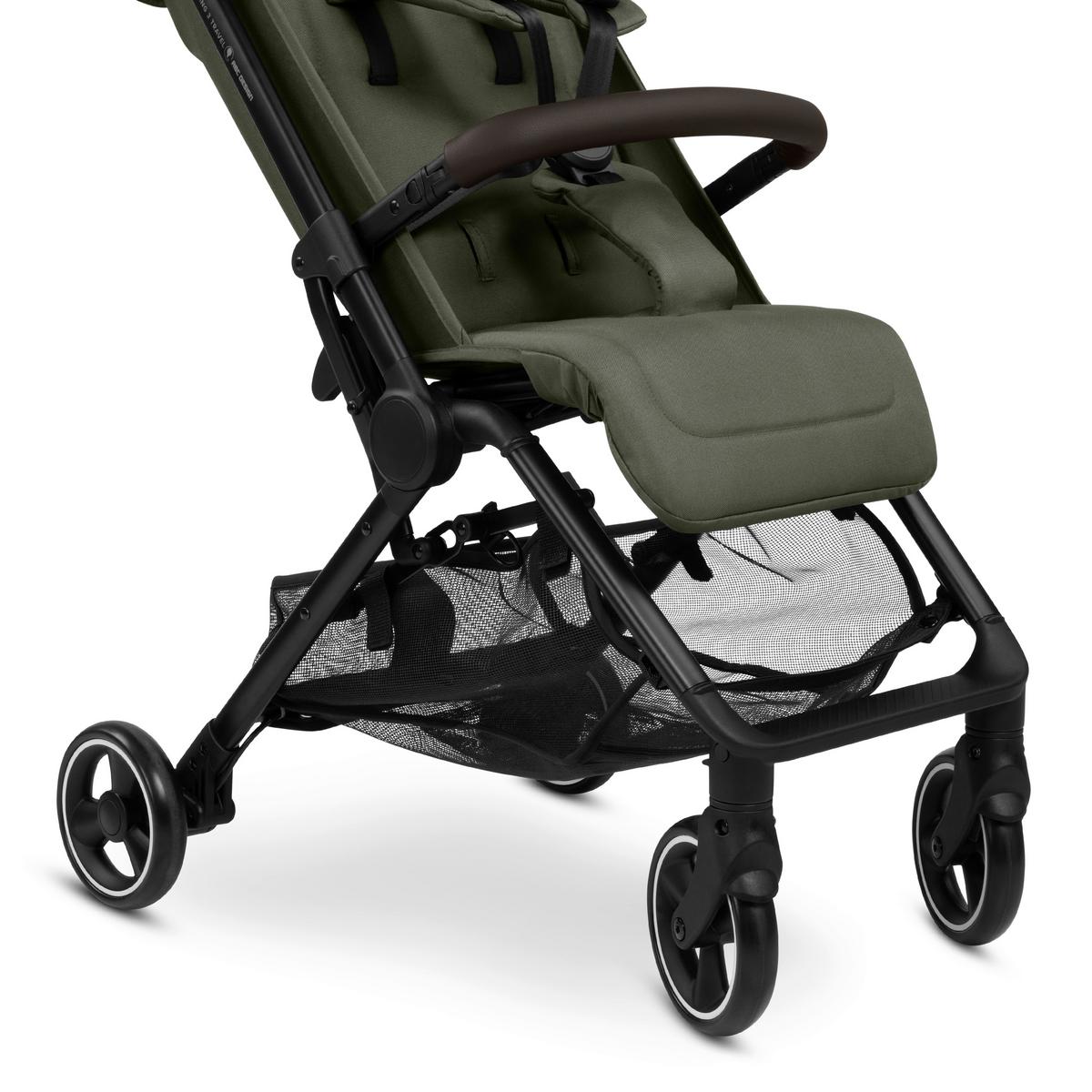 WÓZEK SPACEROWY PING 3 TRAVEL - czarny/ciemnozielony, Basics, metal (51/107/81cm) - ABC Design