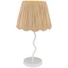 BORDSLAMPA FLOCK - vit/naturfärgad, Klassisk, metall/papper (27/50cm)