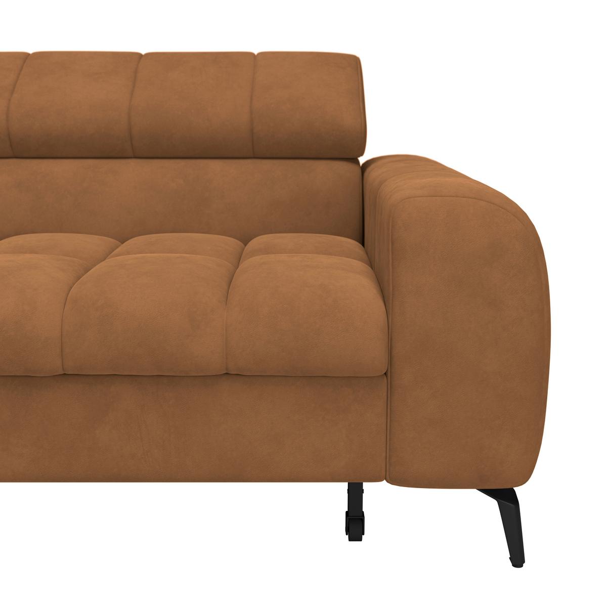 Kutna Garnitura Volf - smeđa/crna, Trend, tekstil/metal (203/261cm)