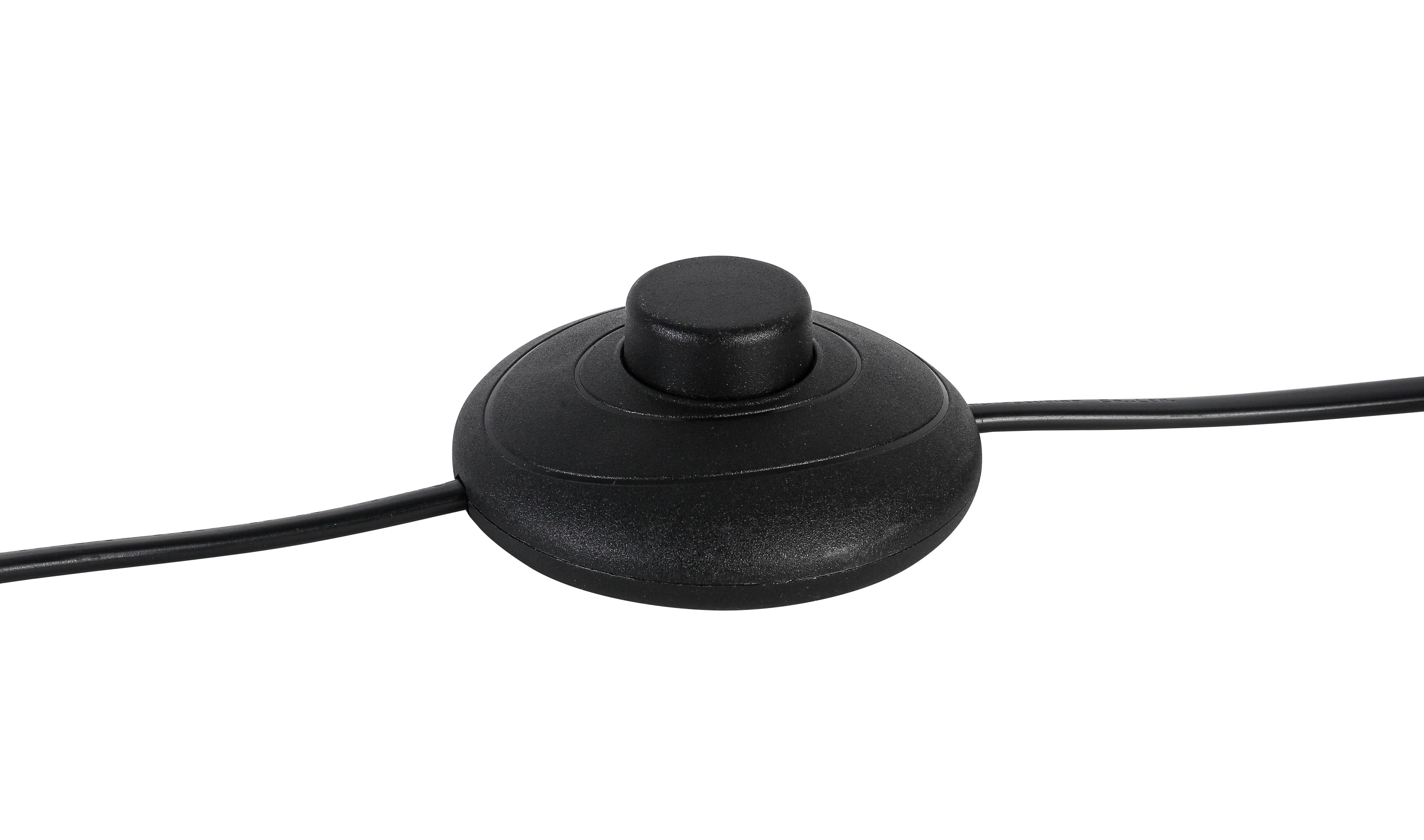 GOLVLAMPA STEFAN - svart, Basics, metall/plast (22cm) - Mömax