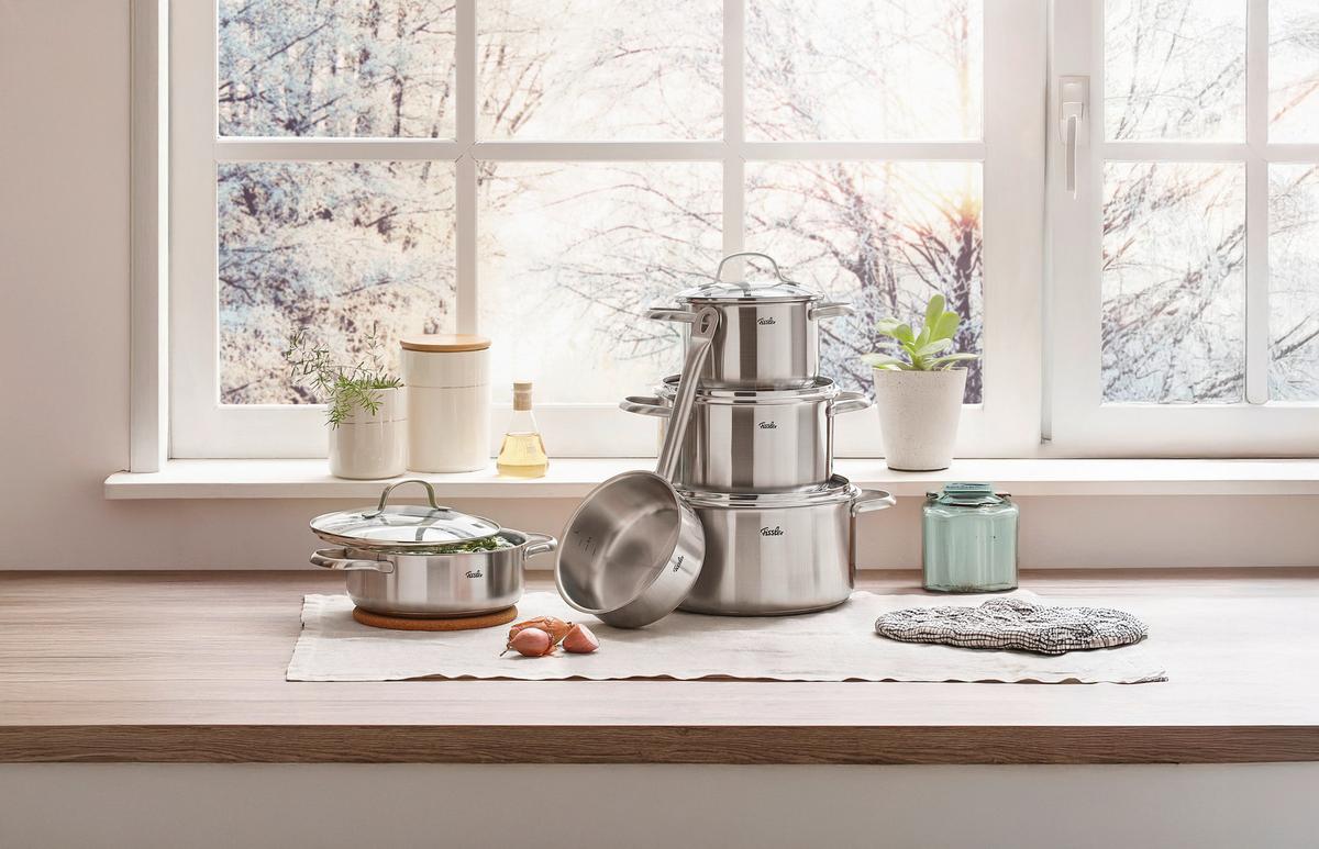 ZESTAW GARNKÓW 0401150500070 FISSLER - kolor srebrny, Basics, metal - Fissler