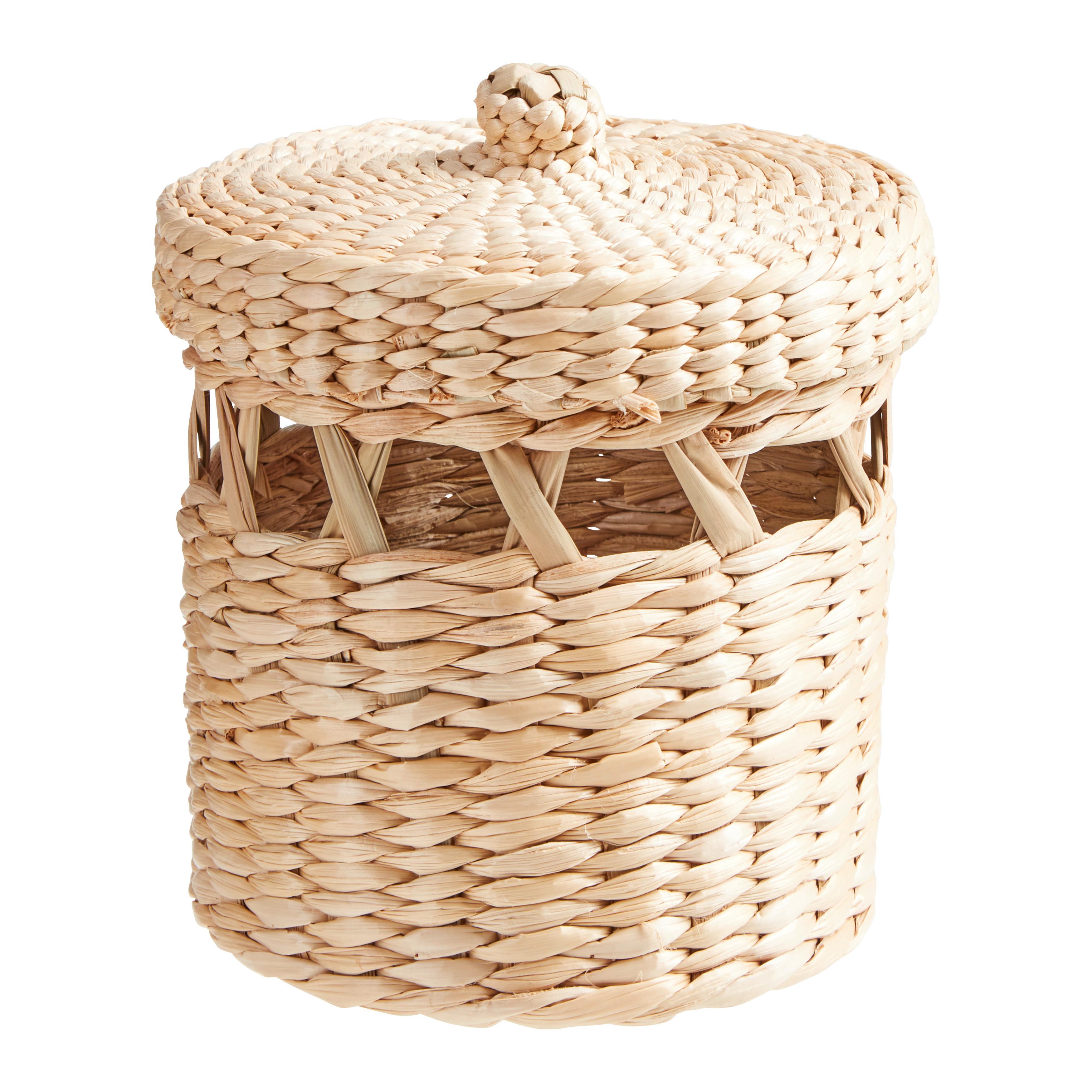 Košara Leila - naravne barve, Konvencionalno, naravni materiali (14/15,5cm) - Modern Living