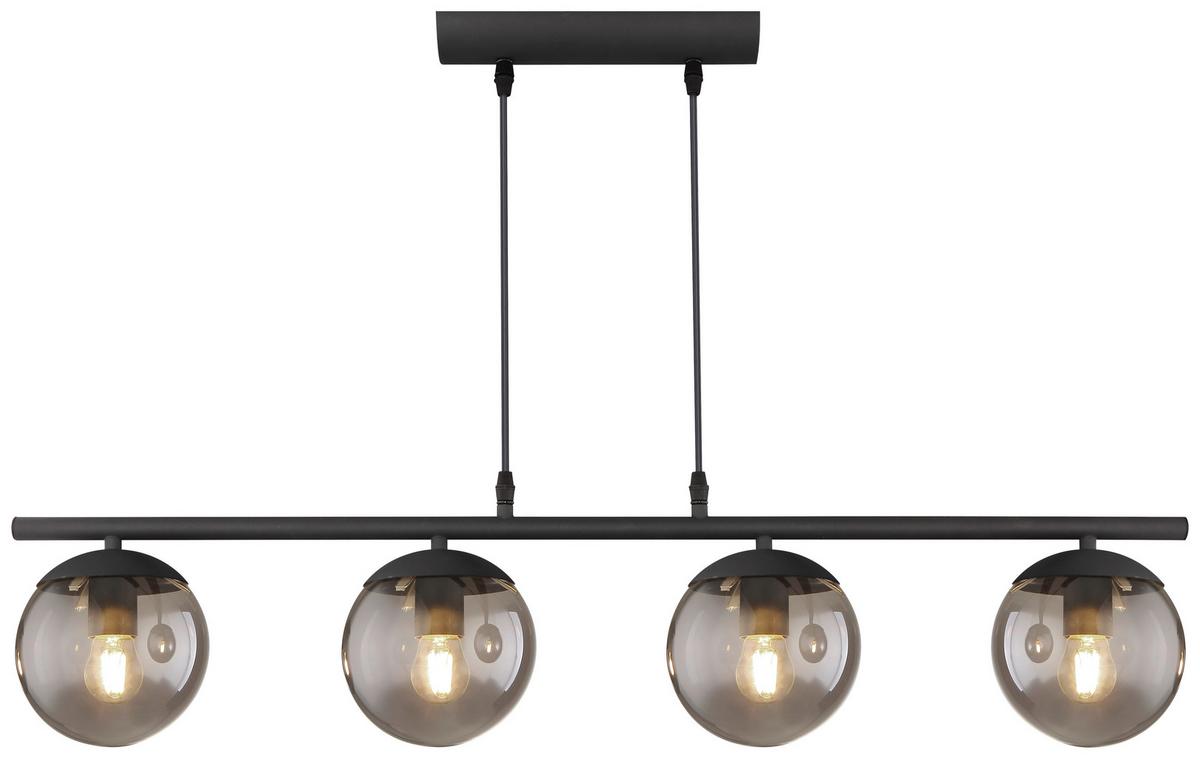 LAMPA WISZĄCA AIGEN - czarny, Design, metal/szkło (90/15/120cm) - Novel