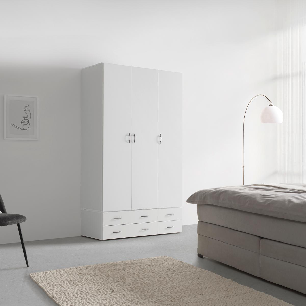 Ladice Joe - bijela, Konvencionalno, drvni materijal (121/33/51cm) - Based