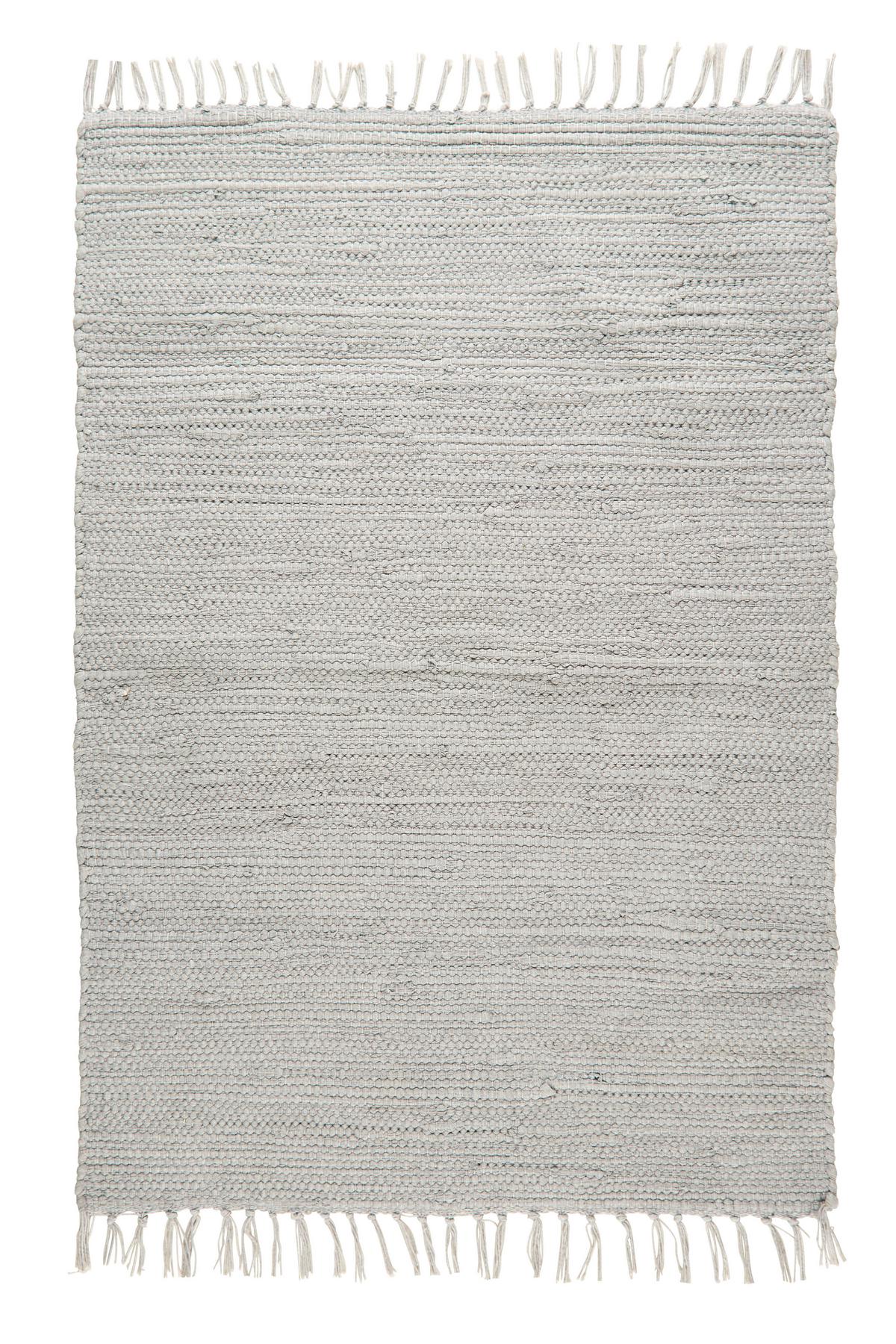 Fleckerlteppich Julia in Grau ca. 60x90cm - Grau, Romantik / Landhaus, Textil (60/90cm) - Modern Living