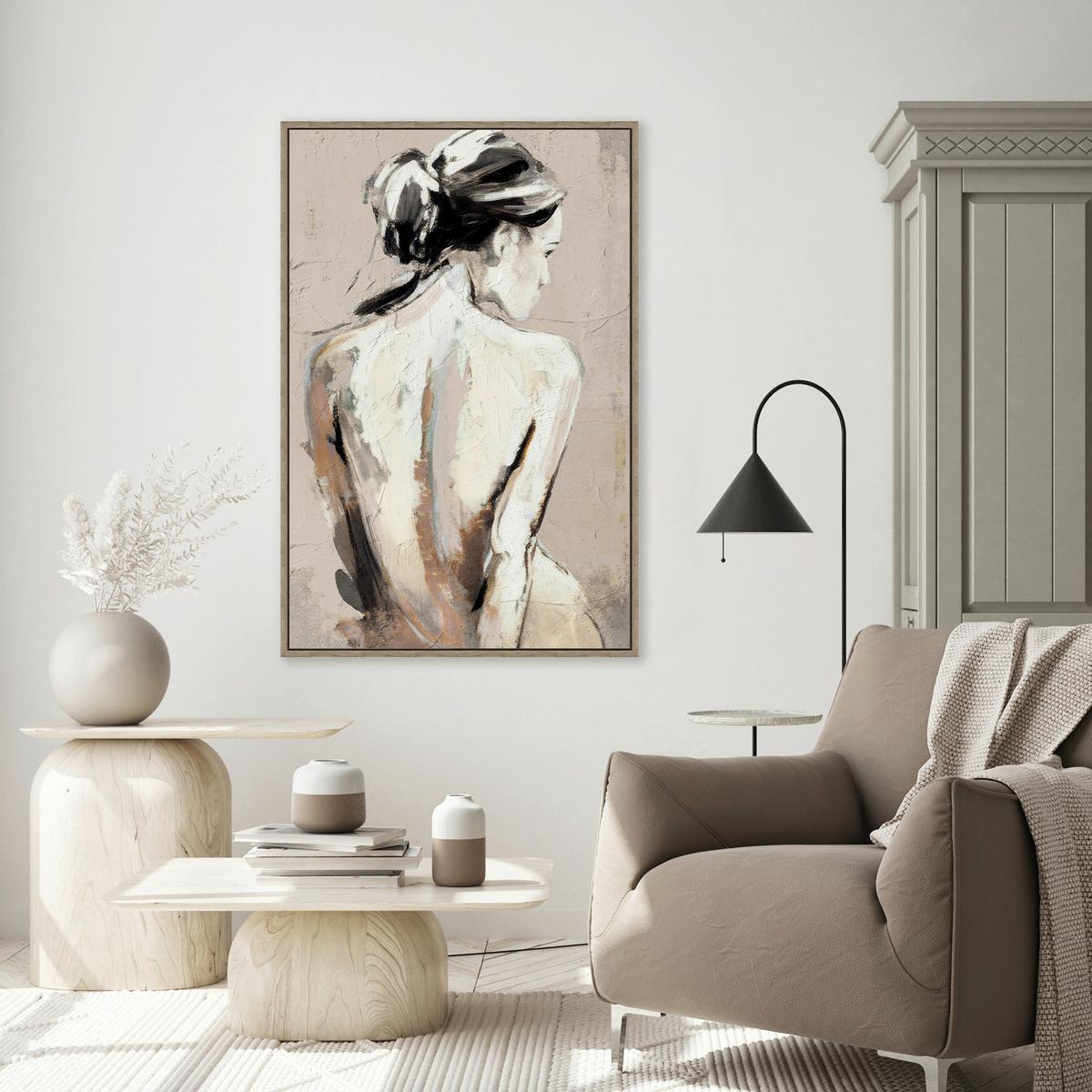 Slika Na Platnu Denise - črna/barva oreha, Moderno, umetna masa/tekstil (60/90cm) - Mömax