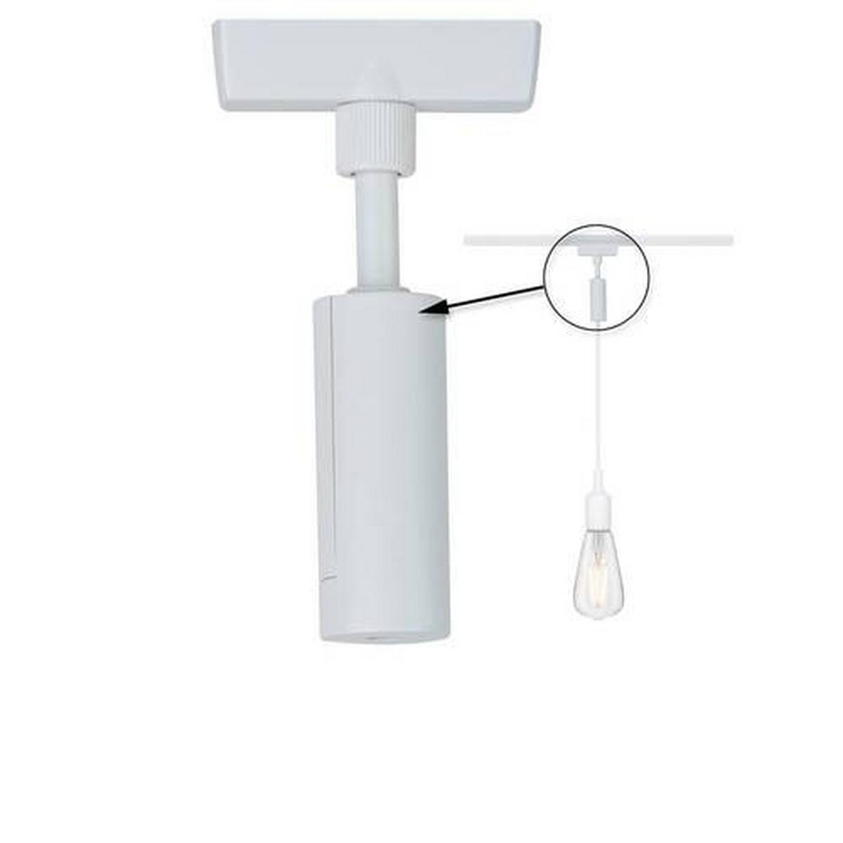 Schienensystem-Hängeleuchte Universal Pendant max. 50 Watt - Chromfarben, Basics, Kunststoff/Metall (2,3/12,4cm) - Paulmann