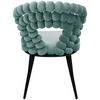 STOL LIA - grön/svart, Lifestyle, metall/trä (55/85/62cm) - Mömax