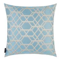 Zierkissen Bella in Petrol/Sand ca. 48x48cm - Sandfarben/Petrol, MODERN, Textil (48/48cm) - Mary's