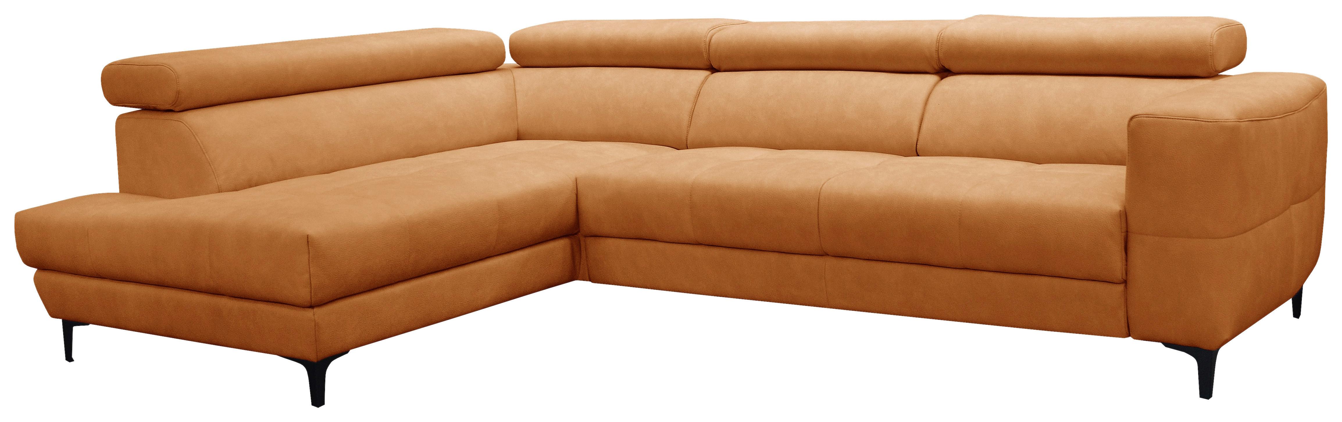Sarokkanapé Emma - sárga, Modern, textil (210/301cm) - Premium Living