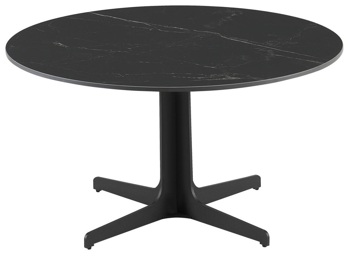 Măsuță de cafea BLACK PEARL 3 - negru, Modern, ceramică/metal (80/45/80cm) - Modern Living