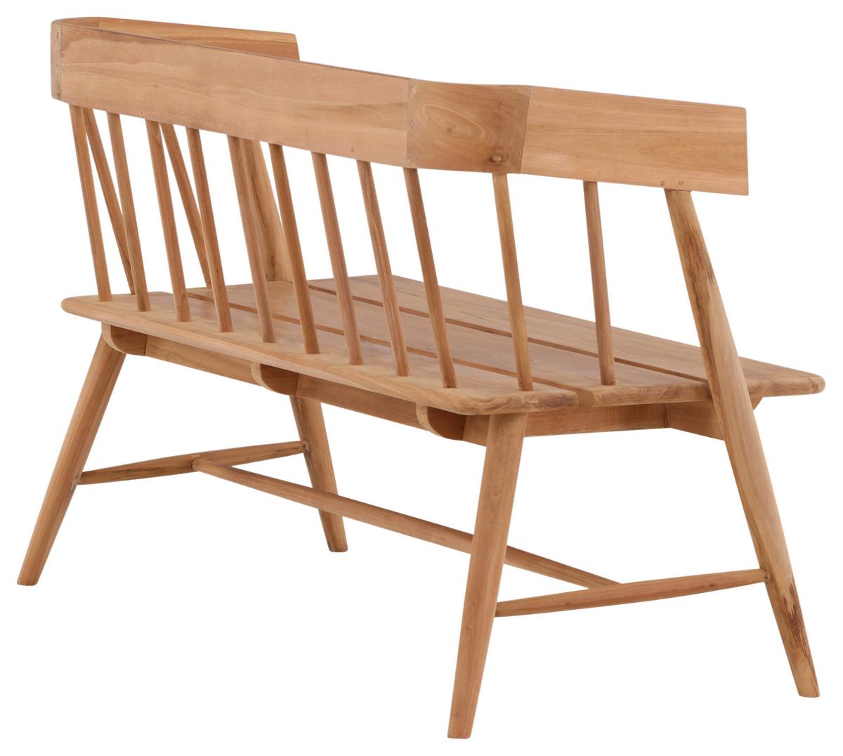 Gartenbank Split ca. 58x85x132 cm Teakholz - Teakfarben, KONVENTIONELL, Holz (58/85/132cm) - Gardenson