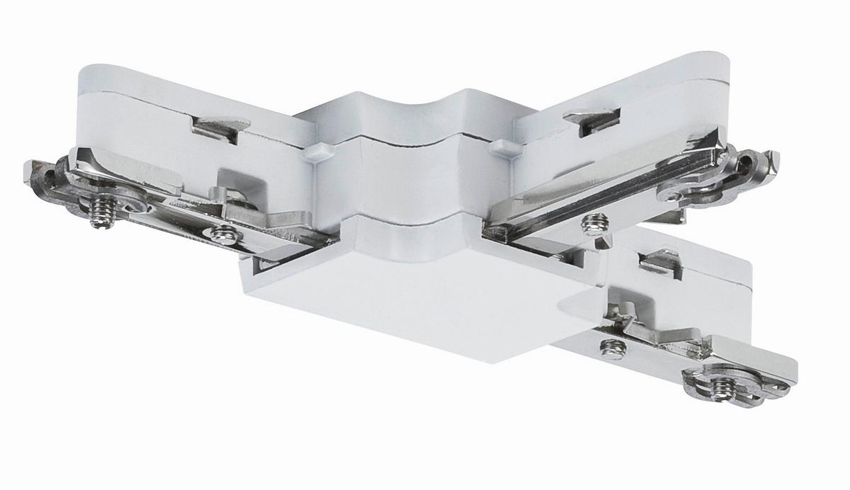 Schienensystem-Verbinder T-Verbinder in Weiß - Weiß, Design, Metall (10,4/1,8/6,2cm) - Paulmann