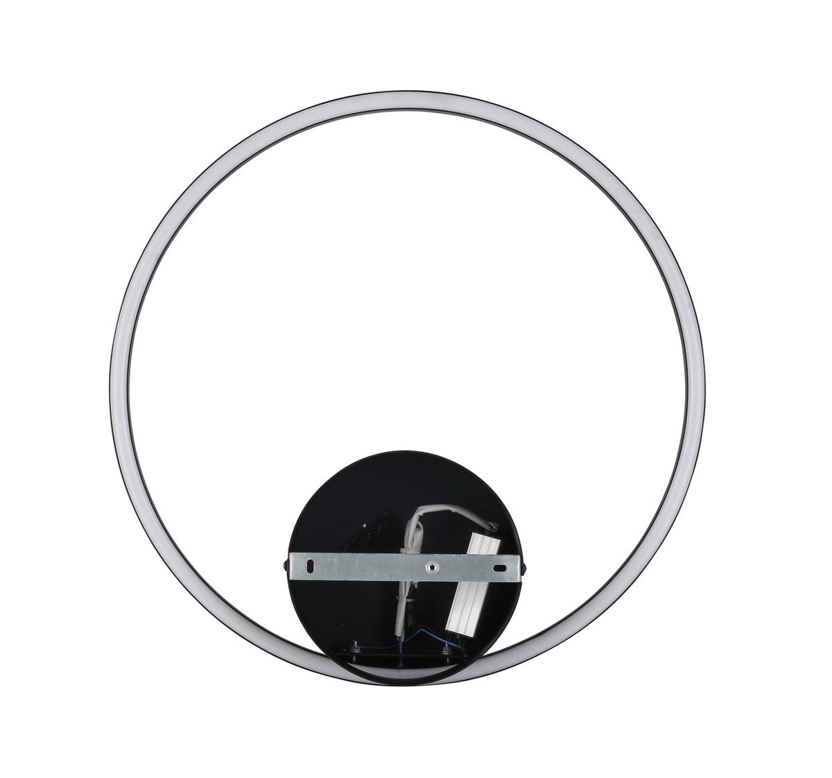 Led Mennyezeti Lámpa Elian - fekete, Modern, műanyag/fém (45/7cm) - Visiona