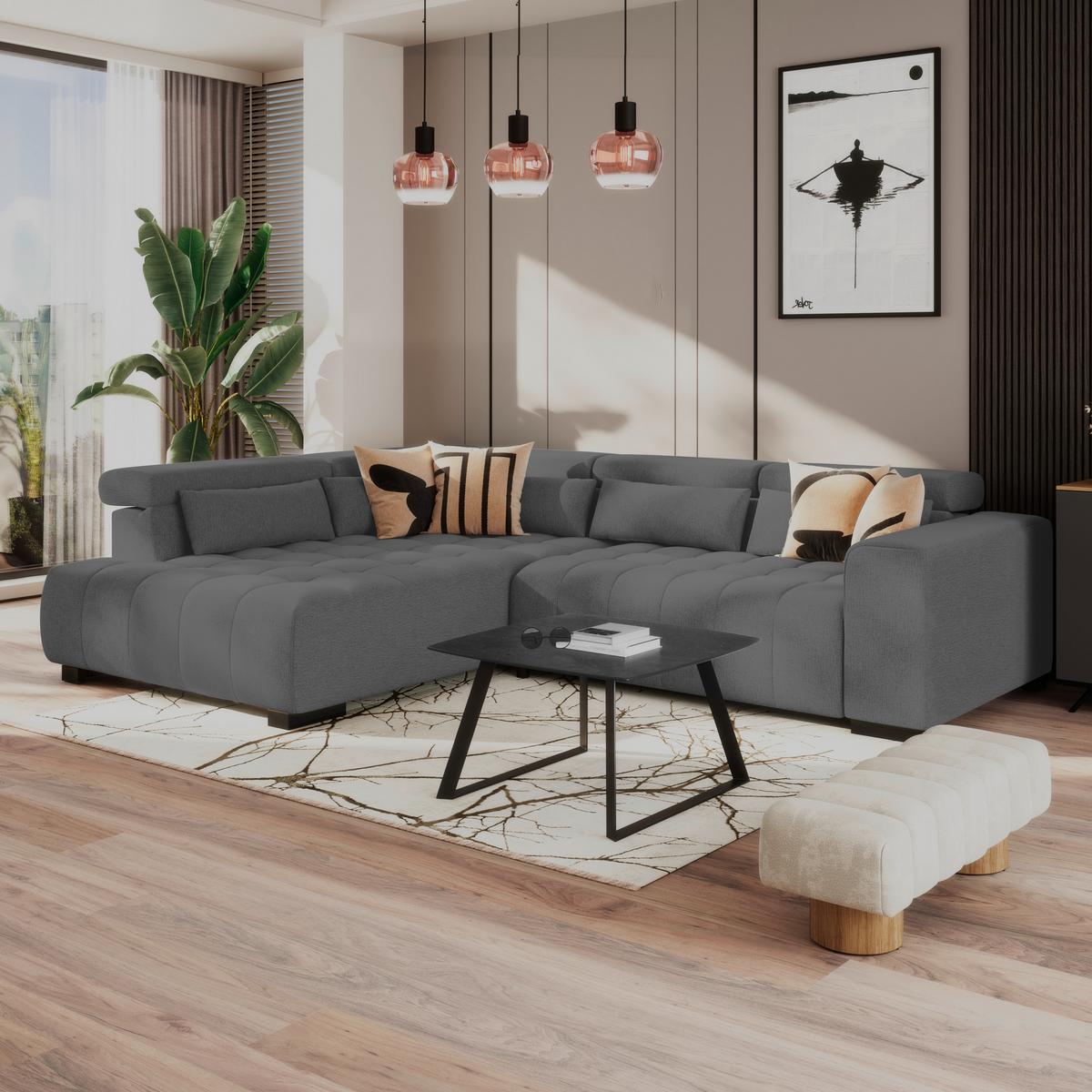 Coltar MATERA - antracit, Trend, textil (226/311cm)
