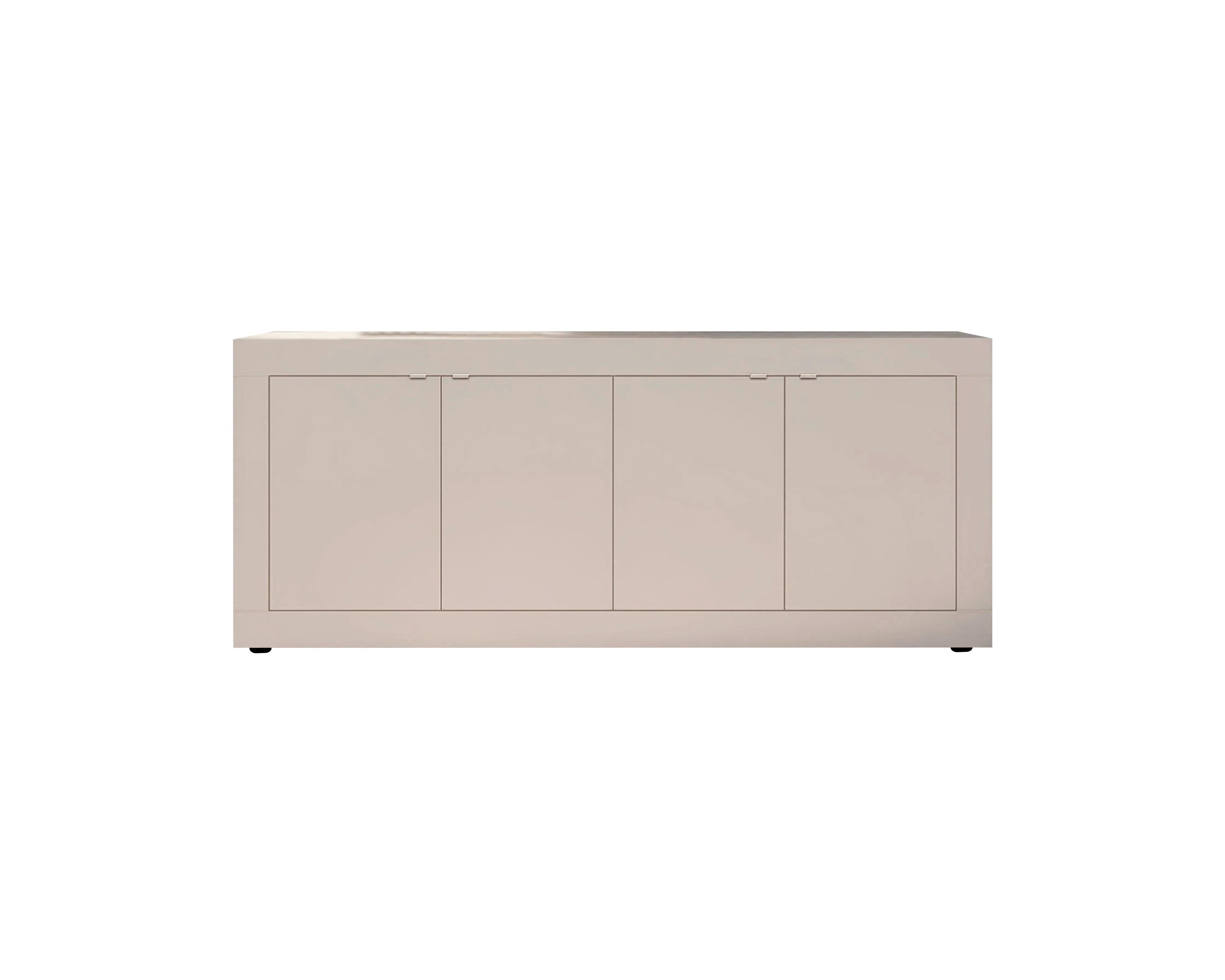Široka Komoda Basic, Kašmir - kašmir/črna, Design, kovina/umetna masa (207/86/43cm) - MID.YOU