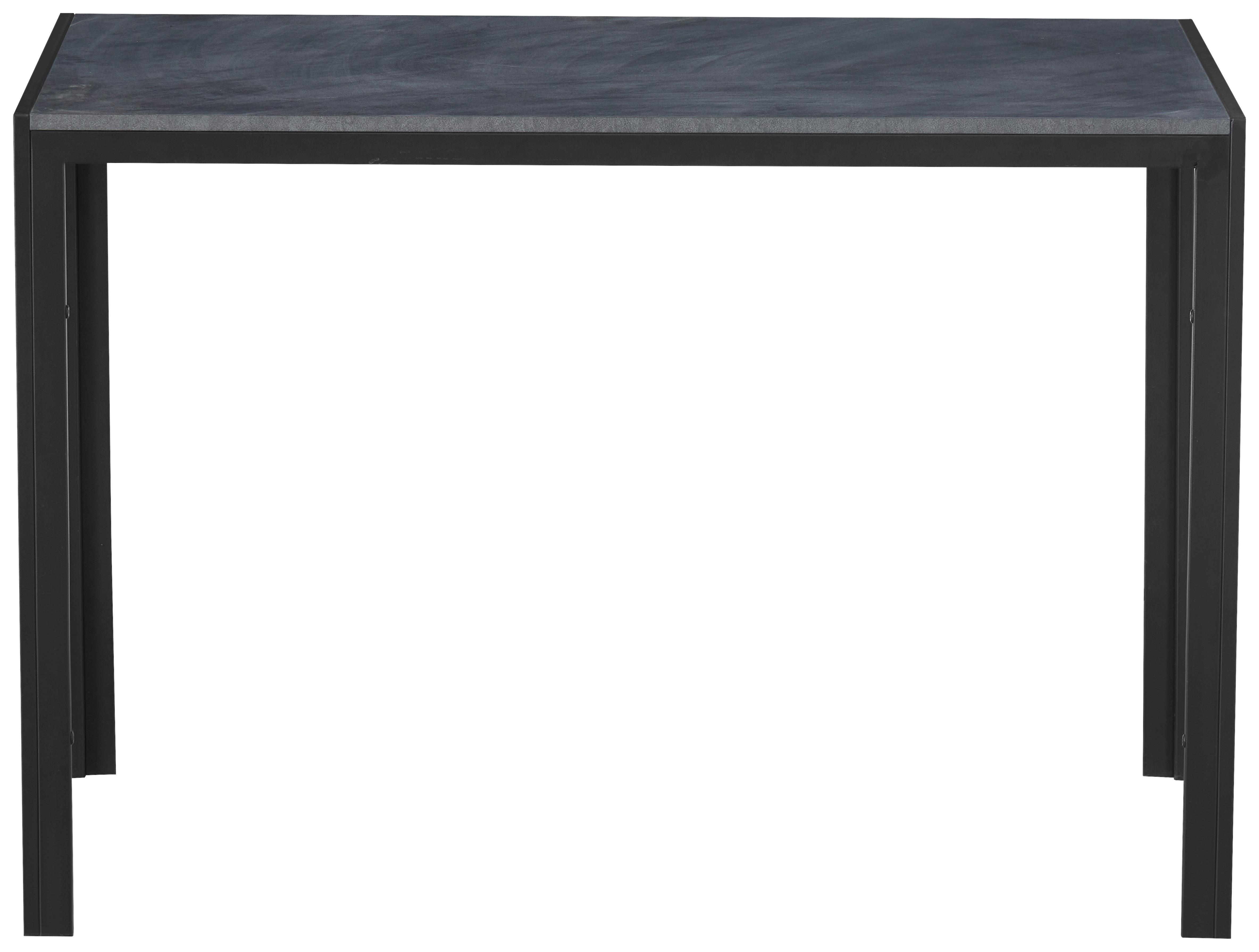 Esstisch Sandro Grau ca. 110x76x70cm - Schwarz/Grau, MODERN, Holzwerkstoff/Metall (110/76/70cm) - Based