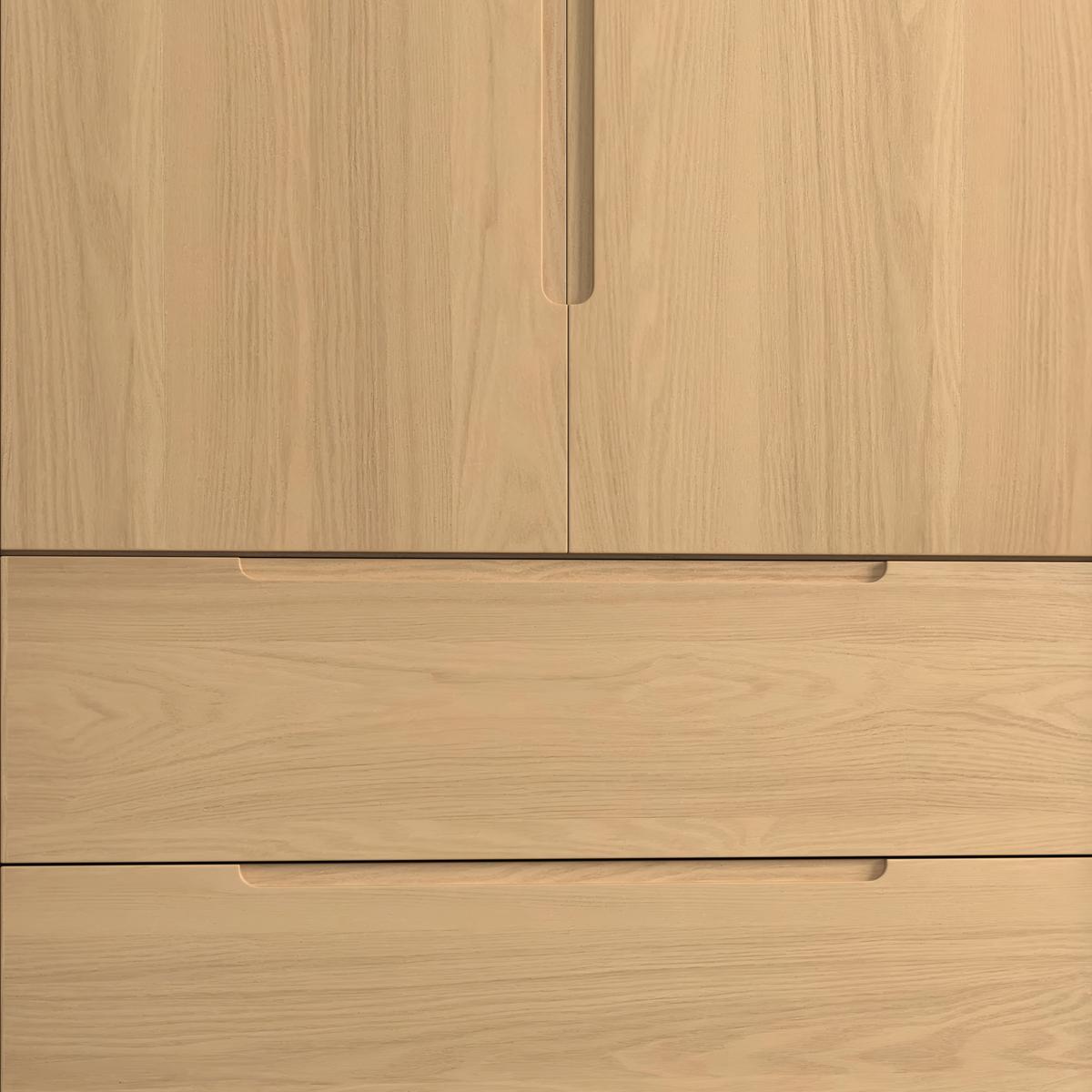 șIFONIER MARLO - culoare lemn stejar, Modern, lemn/material pe bază de lemn (100/223/60cm) - Bessagi Home