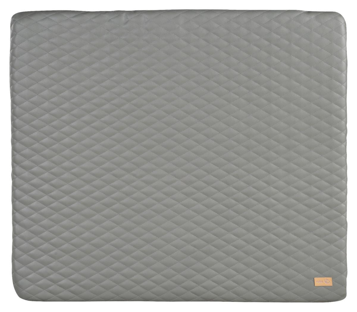 Wickelauflage Luxe Grau ca. 85x75cm - Grau, KONVENTIONELL, Textil (85/4/75cm) - Roba