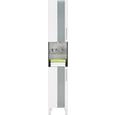 Visoka Omara Bozen - bela/krom, Moderno, kovina/steklo (33/196/31cm) - Mömax modern living