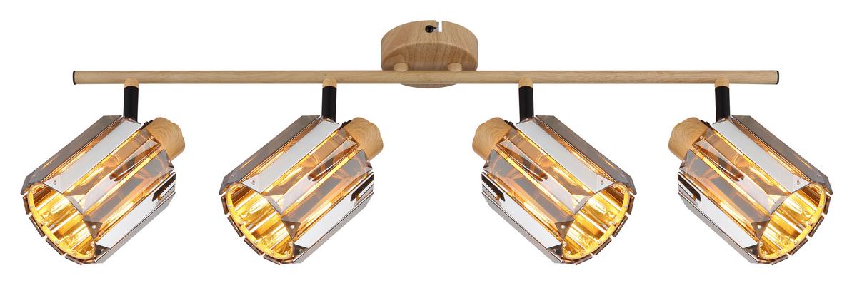 STRAHLER 80040446 RUN - Braun/Grau, Trend, Glas/Metall (64cm) - Globo