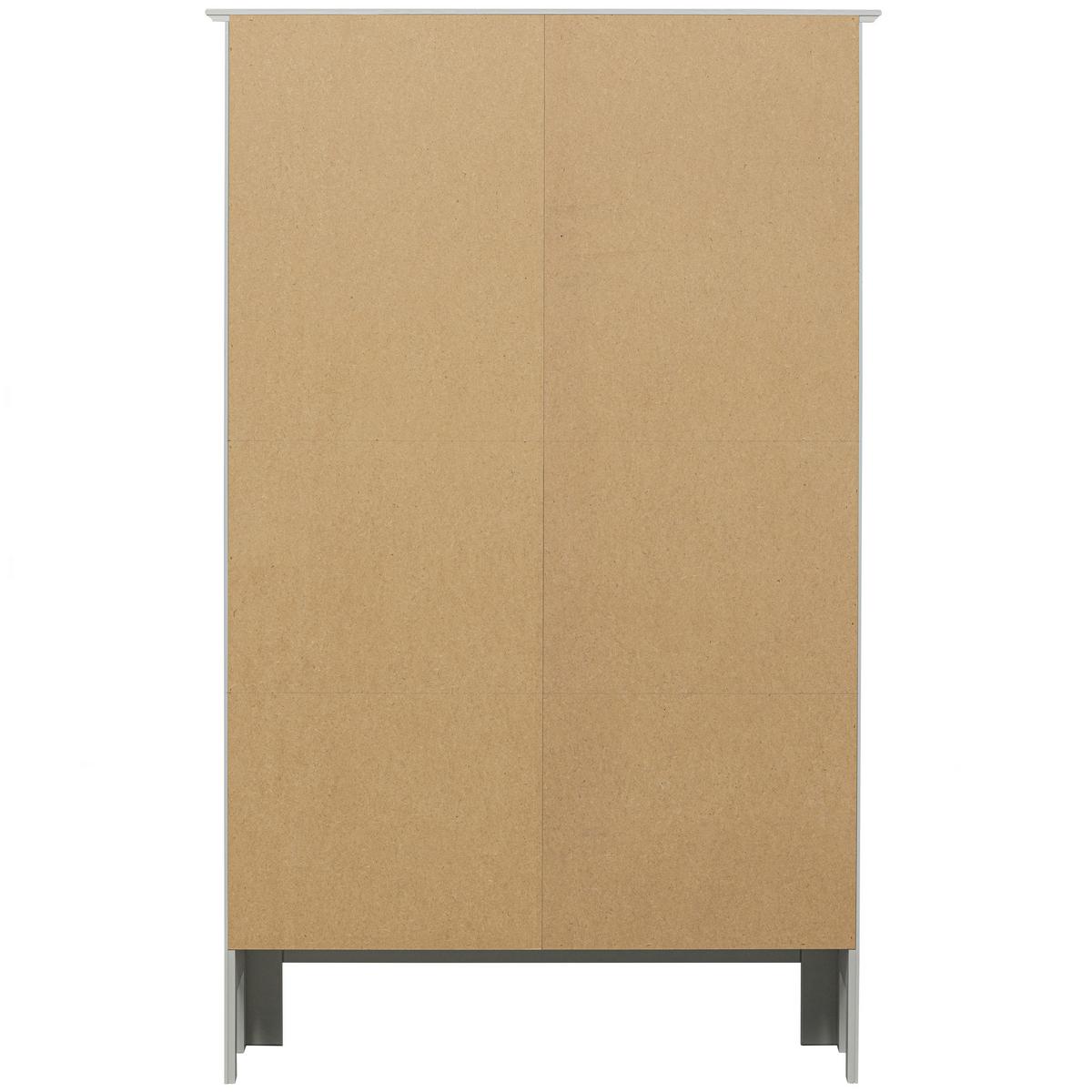 Kommode Eva Hellgrau B: 93cm - Hellgrau/Schwarz, Design, Holz/Holzwerkstoff (93/150/40cm) - Livetastic