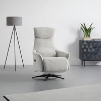 Relax Fotel Maximus - szürke, Modern, textil/fa (75/110/86cm) - Premium Living