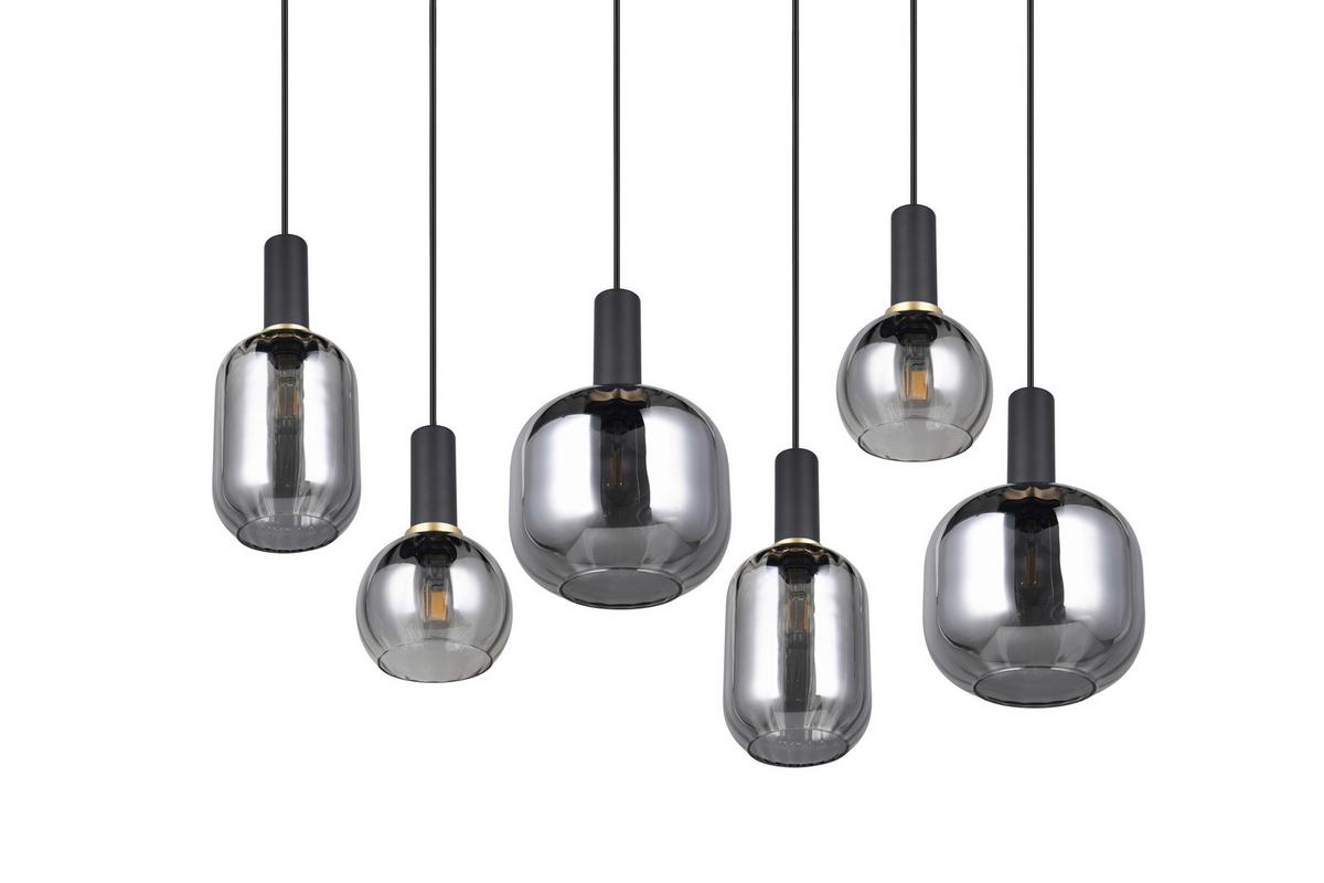 LAMPA WISZĄCA 319800632 DIVA - czarny/kolor chromowy, Basics, metal/szkło (92/35/150cm) - Trio Leuchten