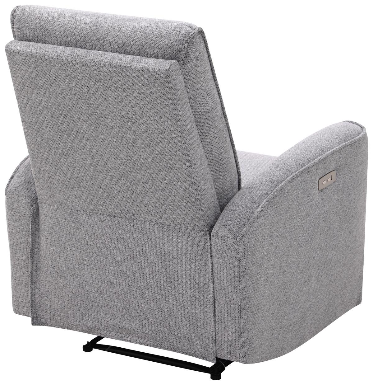 Tv Fotelj Leon, Temno Siva, Relaks Funkcija - temno siva/črna, Basics, kovina/umetna masa (80/102/96cm) - Ondega