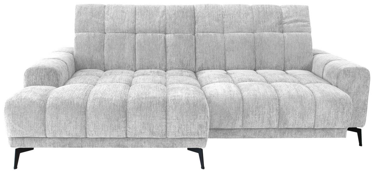 Kutna Garnitura Laya - srebrne boje, Moderno, tekstil (155/250cm) - Premium Living