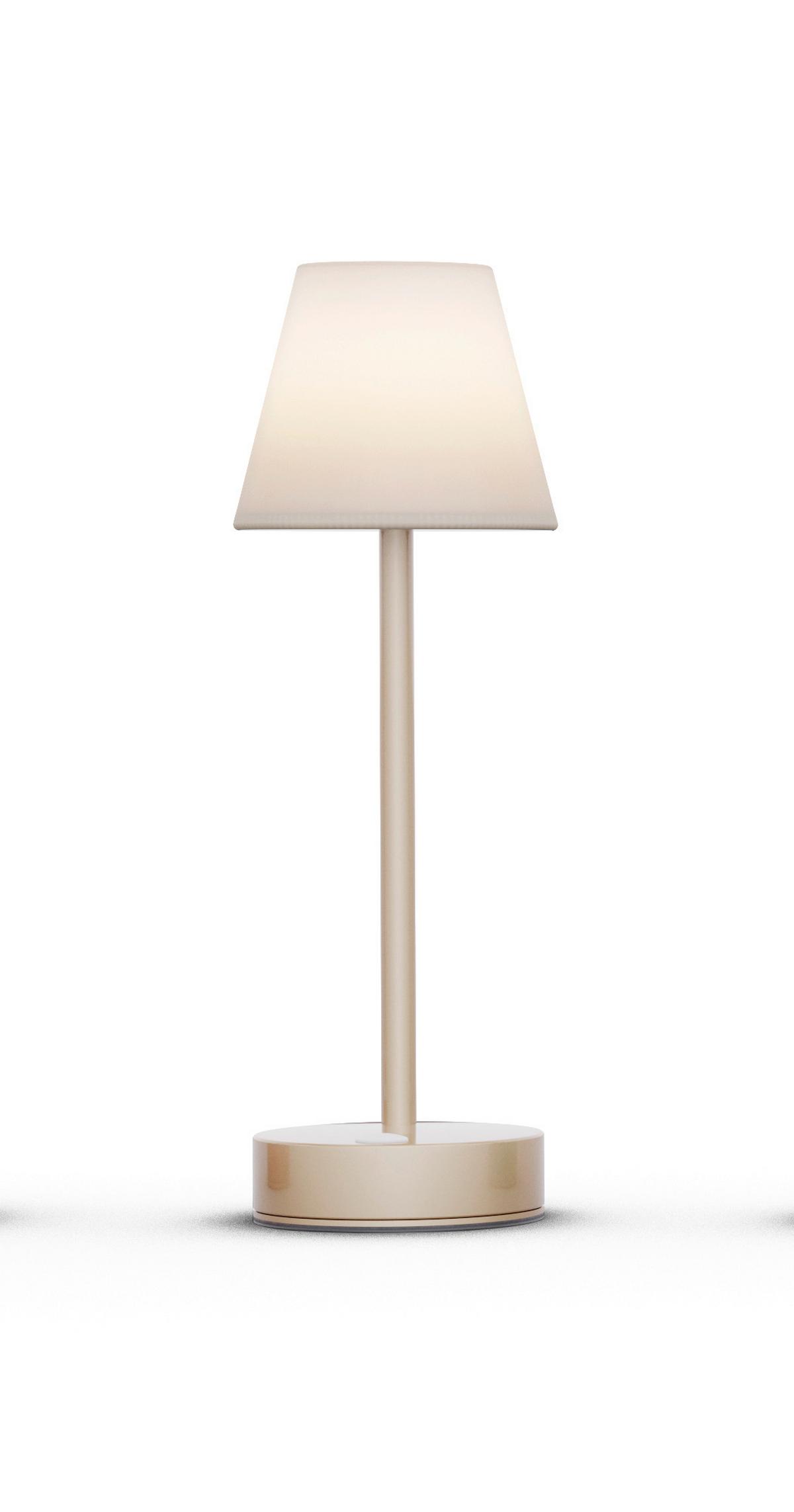 LAMPA ZEWNĘTRZNA LED LOLA SLIM 30 LUMLLS030BRWLNW - kolor mosiężny/biały, Konventionell, tworzywo sztuczne/metal (11/32/11cm) - Newgarden