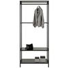 KLÄDSTÄLLNING STILOS -EXKLUSIV- - svart, Modern, metall/trämaterial (80/185/44cm) - Mömax