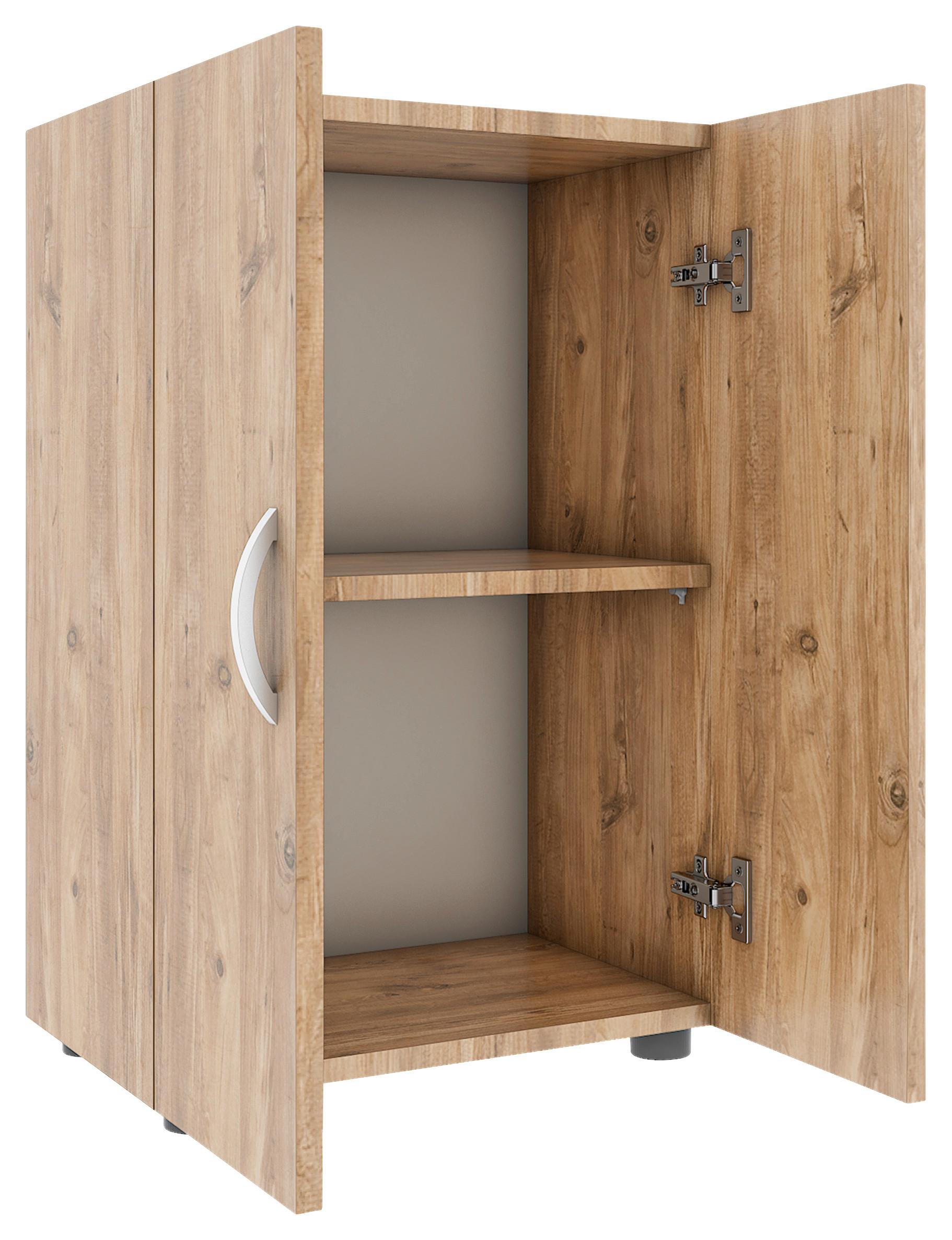 Pisarniška Omara Ulas 2, Hrast - medeni hrast, Moderno, leseni material (49/74/34cm) - MID.YOU