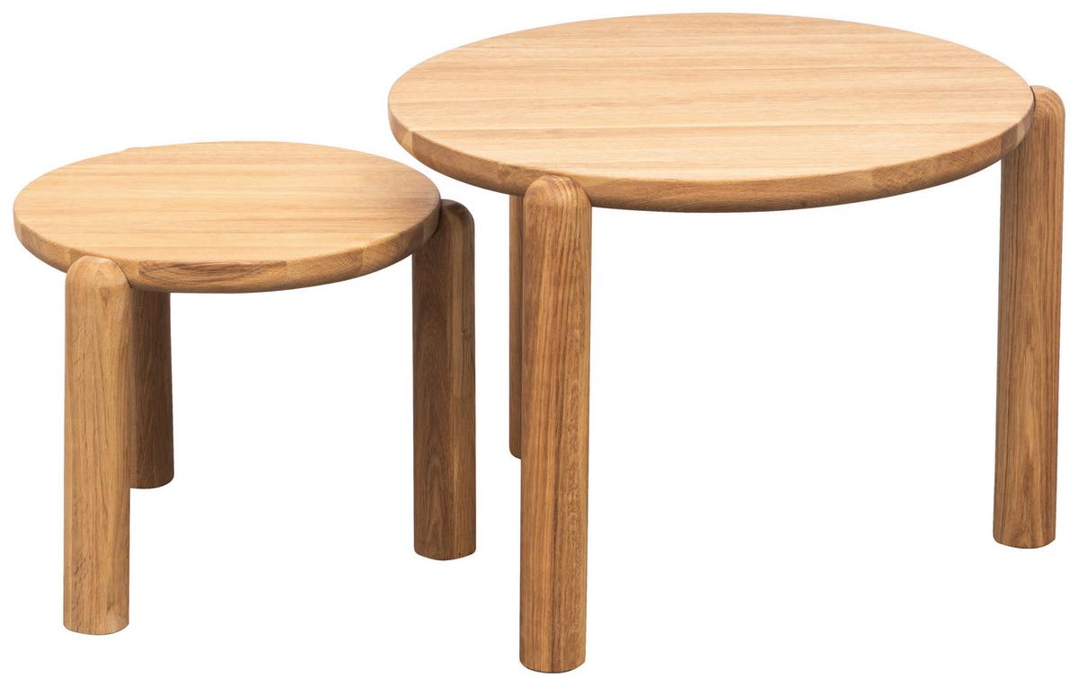 STOLIKI WSUWANE POD SIEBIE BRATYSŁAWA - kolor naturalny, Modern, drewno (60/40/45/35/60/40cm) - MID.YOU