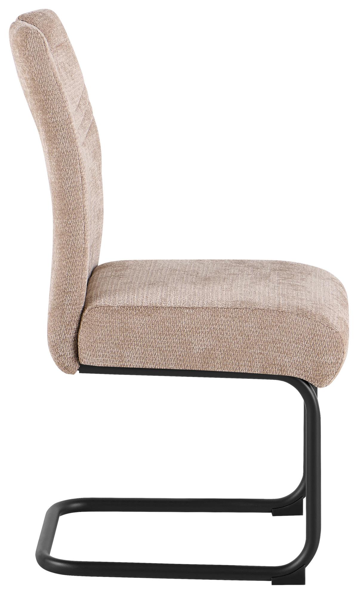 Stolica Pisa - svetlobraon/crna, Osnovno, metal (43/95/60cm) - Mömax