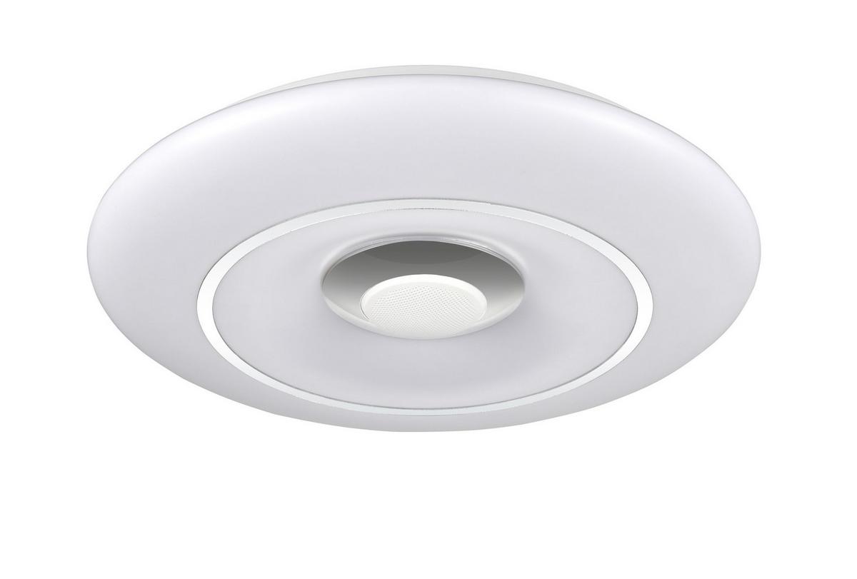 LAMPA SUFITOWA LED COOL *SBN*SH* - biały/kolor chromowy, Lifestyle, tworzywo sztuczne/metal (39/7cm) - Novel