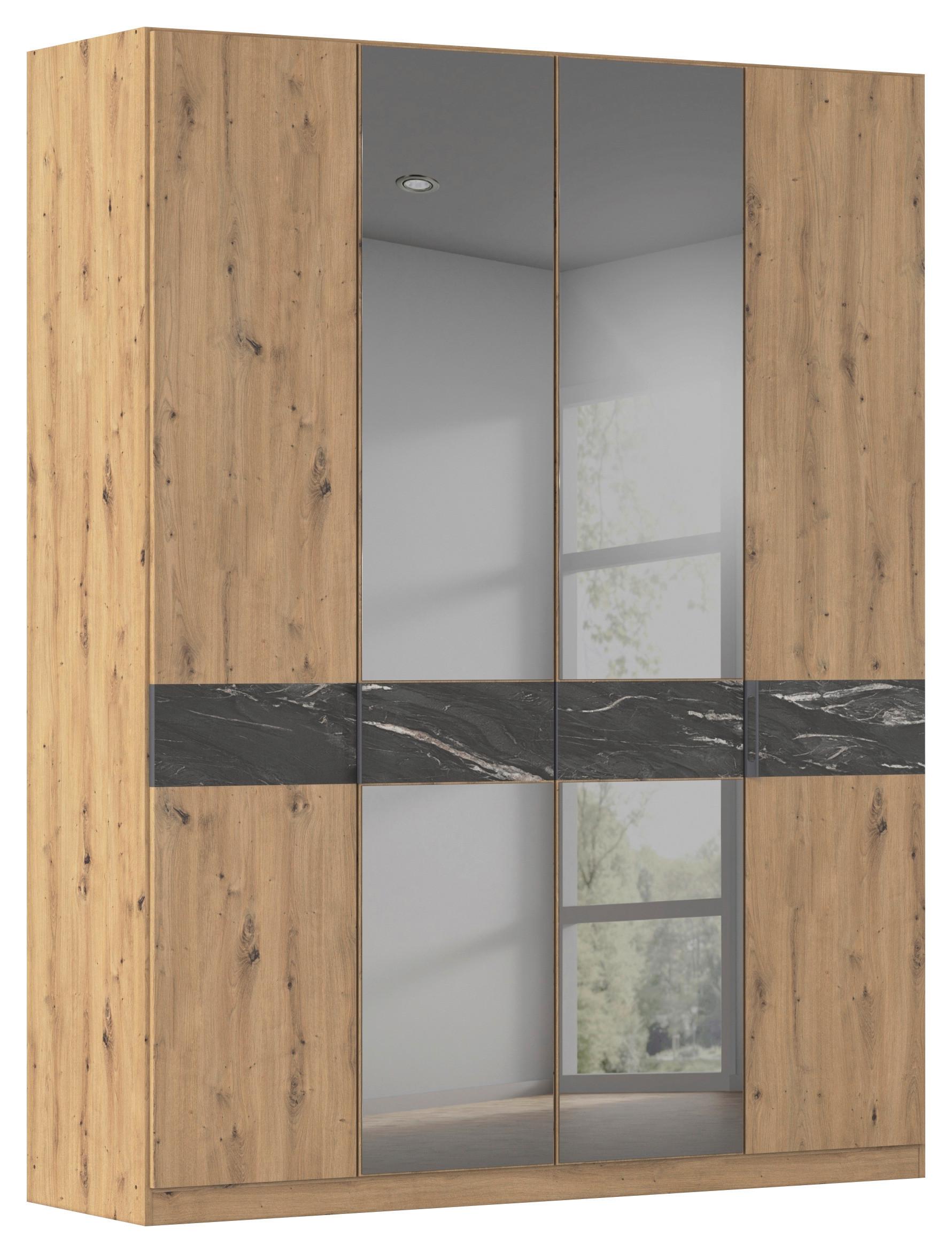 Drehtürenschrank Versity Eiche Artisan - Eiche Artisan, KONVENTIONELL, Holzwerkstoff/Metall (180/229/54cm) - Premium Living