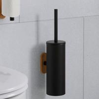 WC-Bürstengarnitur in Schwarz - Schwarz, MODERN, Kunststoff/Metall (9/39,5/13cm) - Mömax