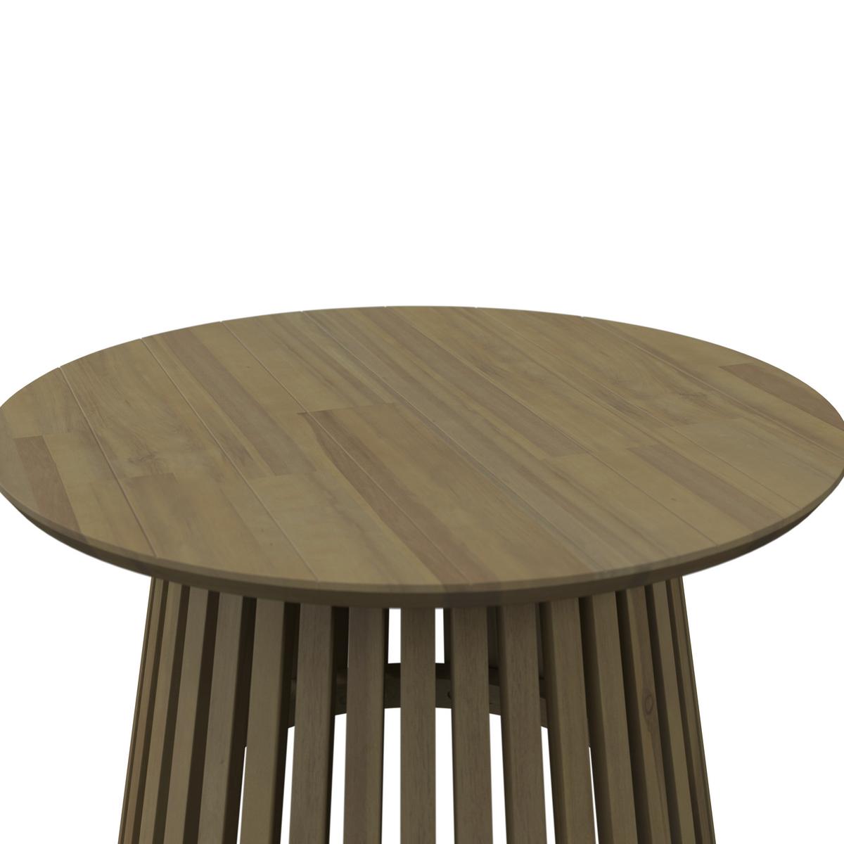 OGRODOWY STOLIK BOCZNY ZAKA -EXKLUSIV- - kolor akacjowy, Natur, drewno (40/40/45cm) - Ambia Garden