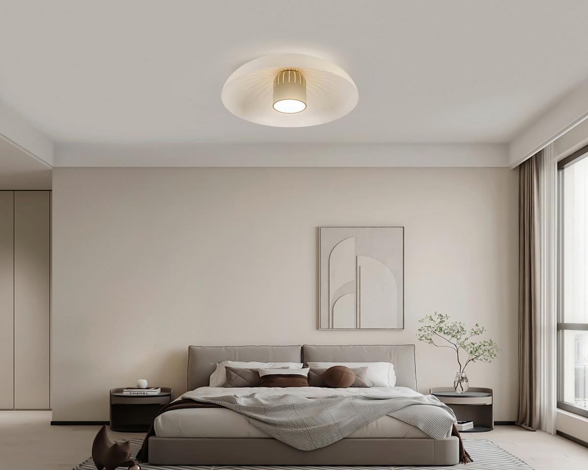 LAMPA SUFITOWA LED LOUIS *DK* - szary, Design, tworzywo sztuczne/metal (60/21,5cm) - Dieter Knoll