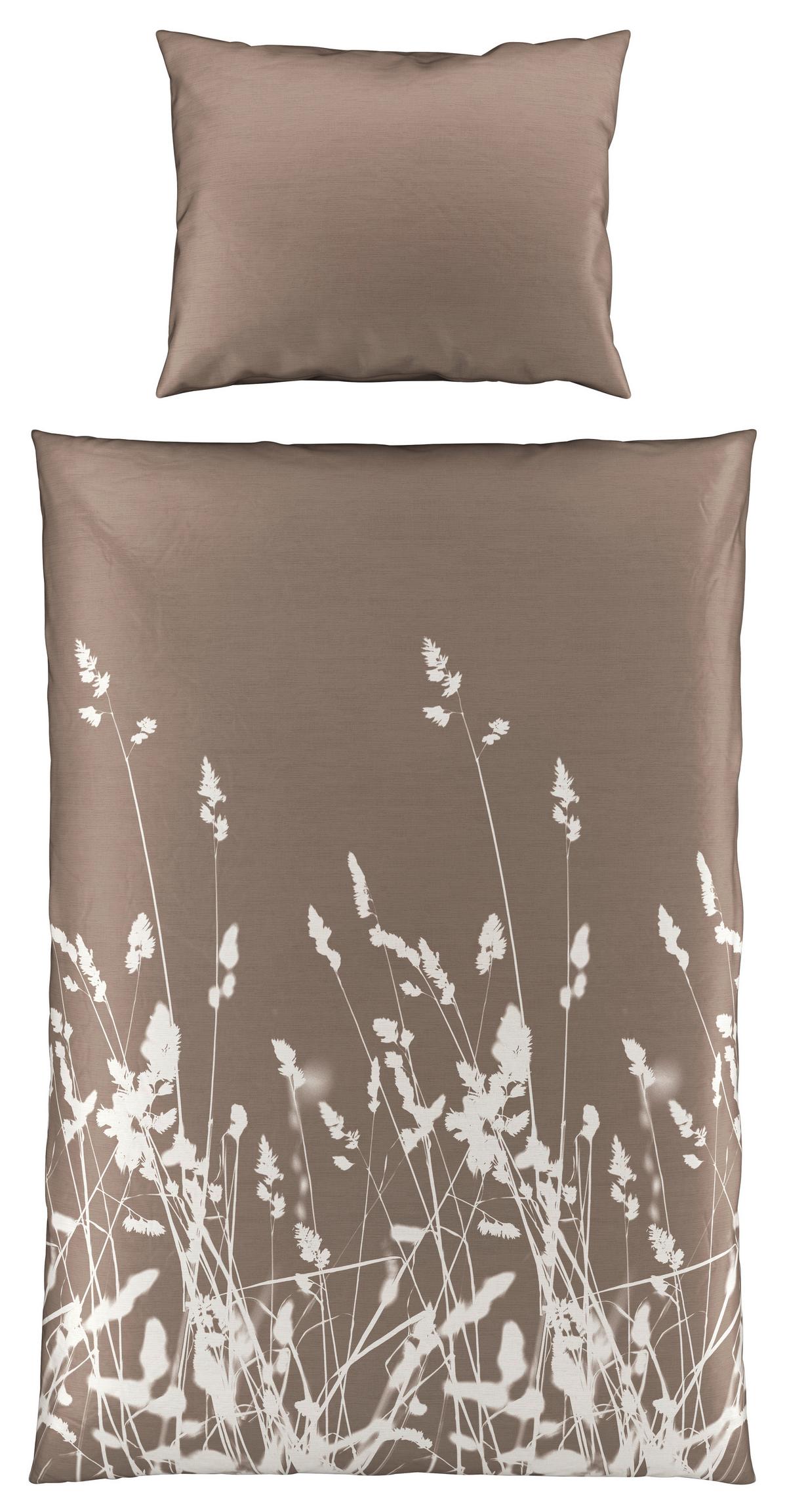 BETTWÄSCHESET EMILIA - Taupe, Natur, Textil (160/210cm) - Modern Living