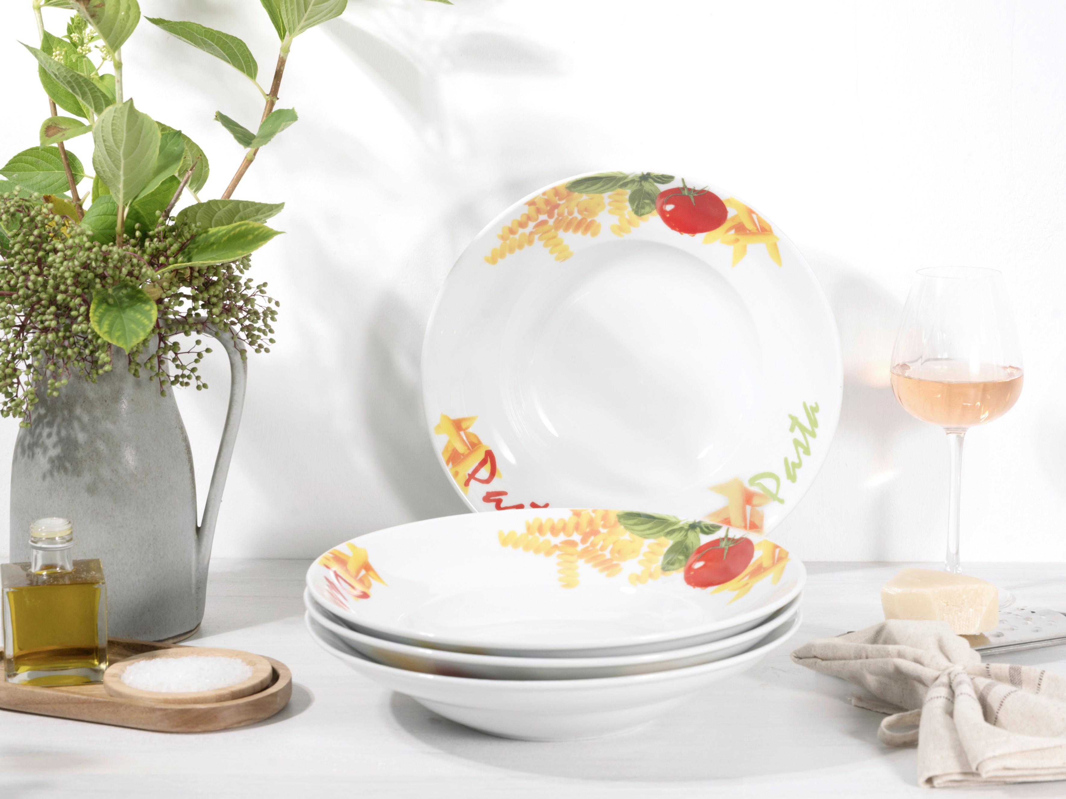 Set Krožnikov Za Testenine Milano, 4-Delni - večbarvno, Basics, keramika (27cm) - Creatable