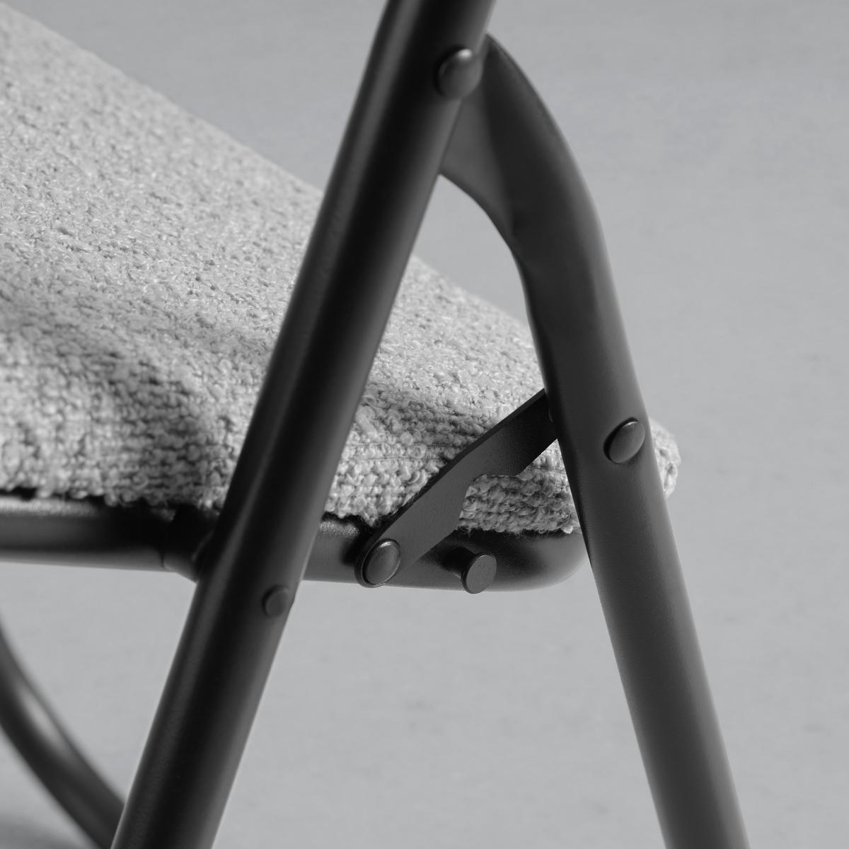 Sklopiva Stolica Isabelle - siva/crna, Lajfstajl, metal/tekstil (44/78/44cm) - Mömax