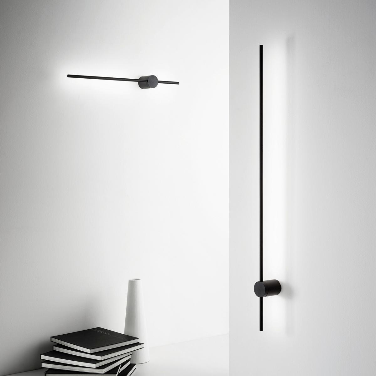 LED-Wandleuchte Essence Schwarz max. 11 Watt - Schwarz, Design, Metall (70/7/10cm) - Ideal Lux