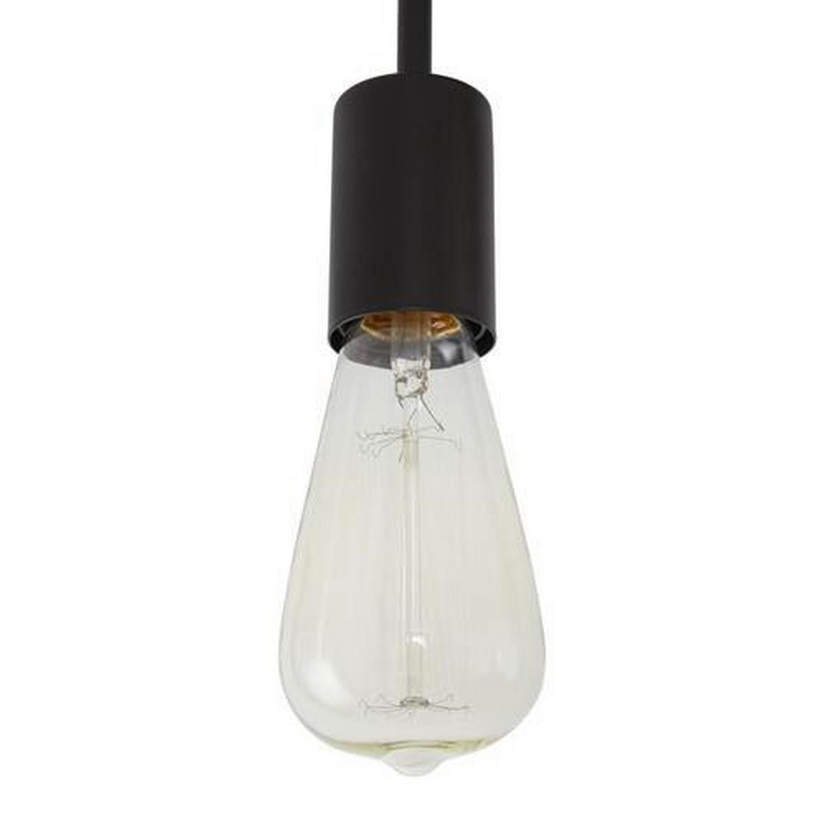 Deckenleuchte Martha Schwarz max. 60 Watt - Schwarz, Basics, Metall (45/15/34cm) - Globo