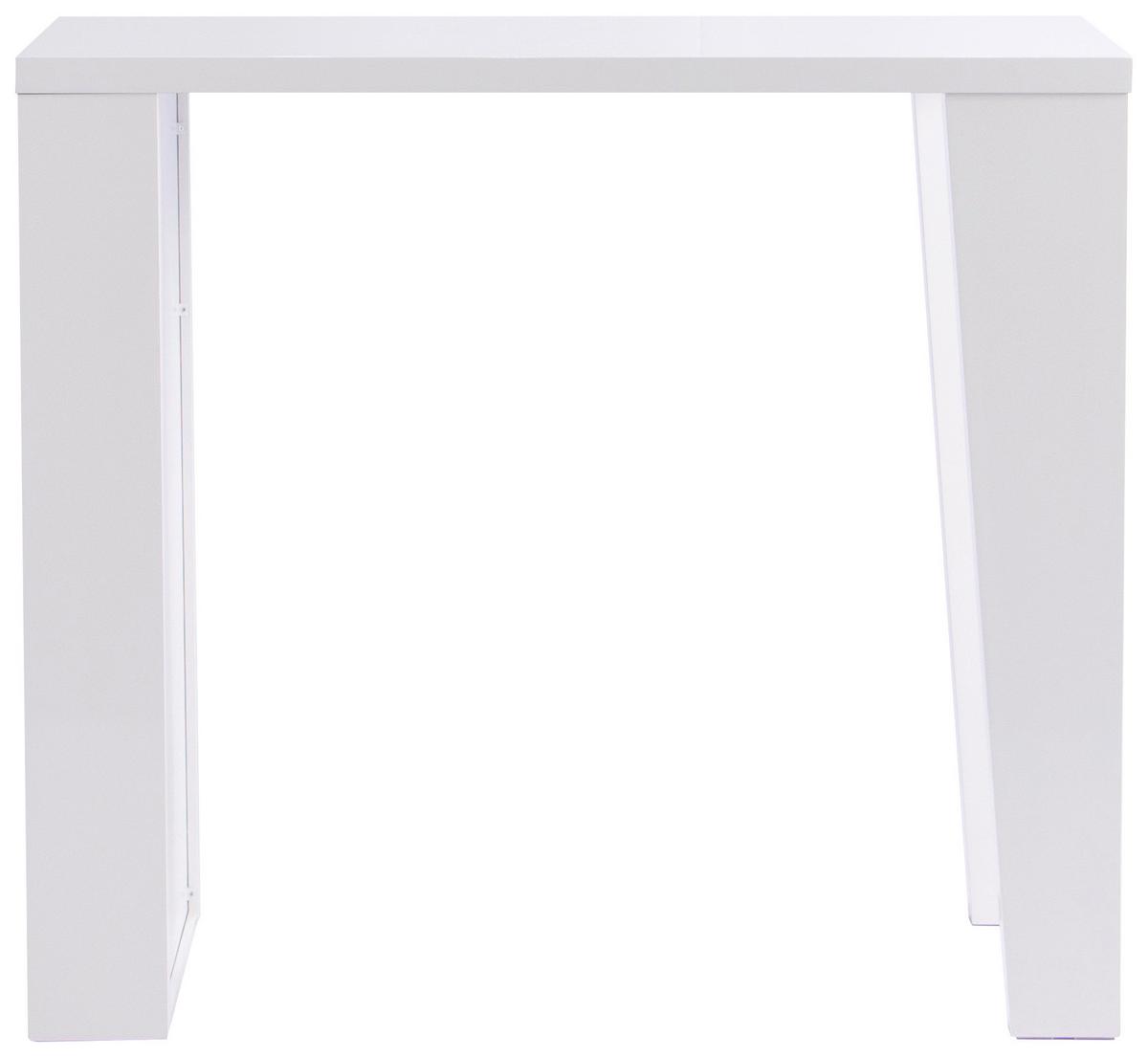 Barska Miza Lyon, Bela, Visoki Sijaj - bela/visoki sijaj, Konvencionalno, kovina/leseni material (120/107/60cm)